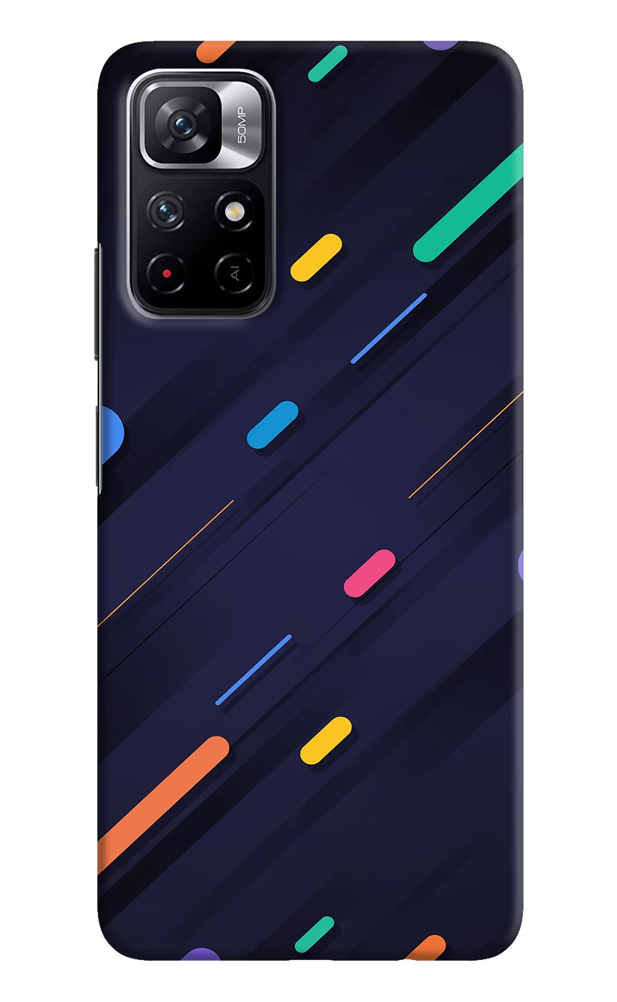 Abstract Design Redmi Note 11T 5G Hard Case Back Cover by Casekaro