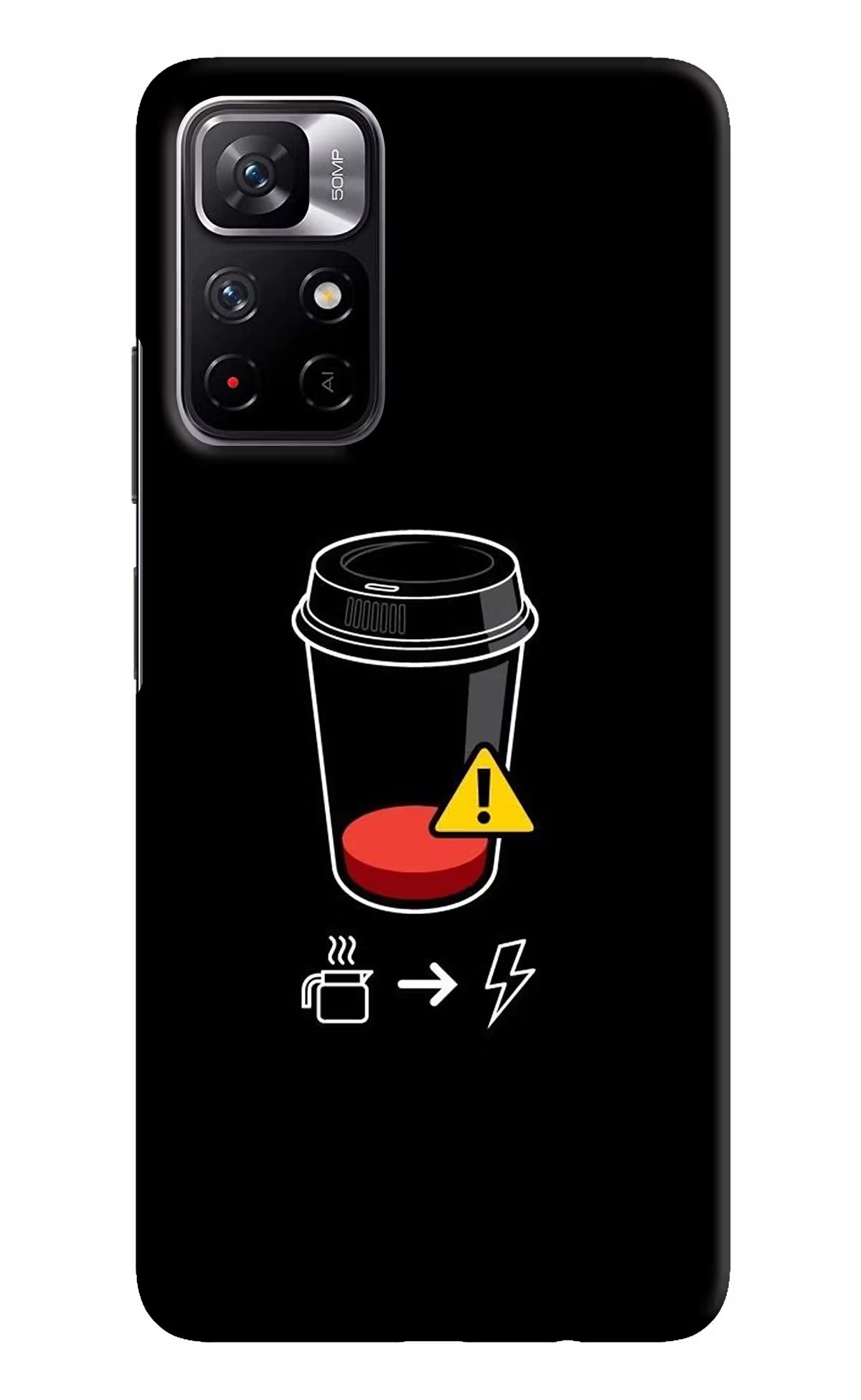 Coffee Redmi Note 11T 5G Hard Case Back Cover by Casekaro