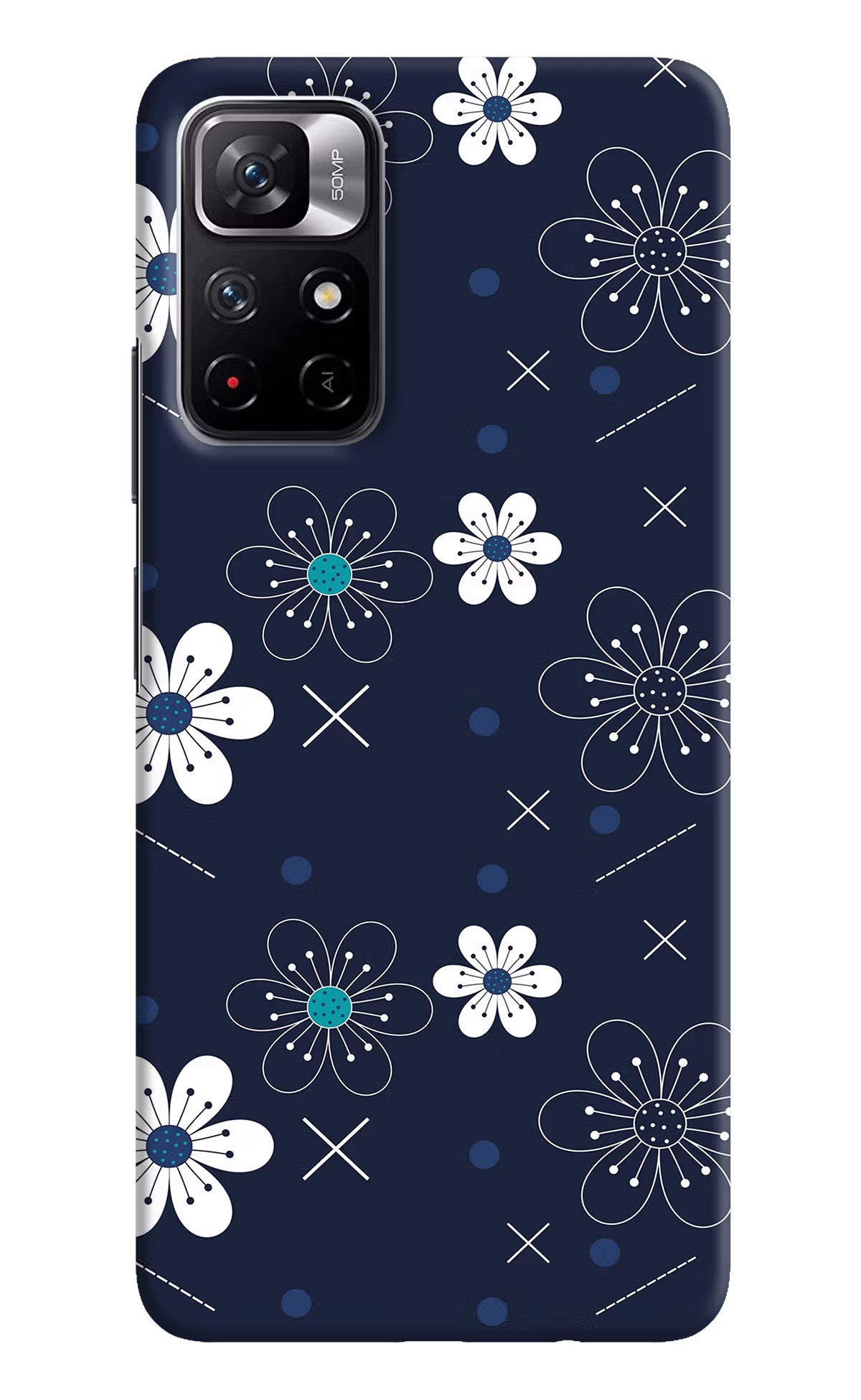 Flowers Redmi Note 11T 5G Hard Case Back Cover by Casekaro