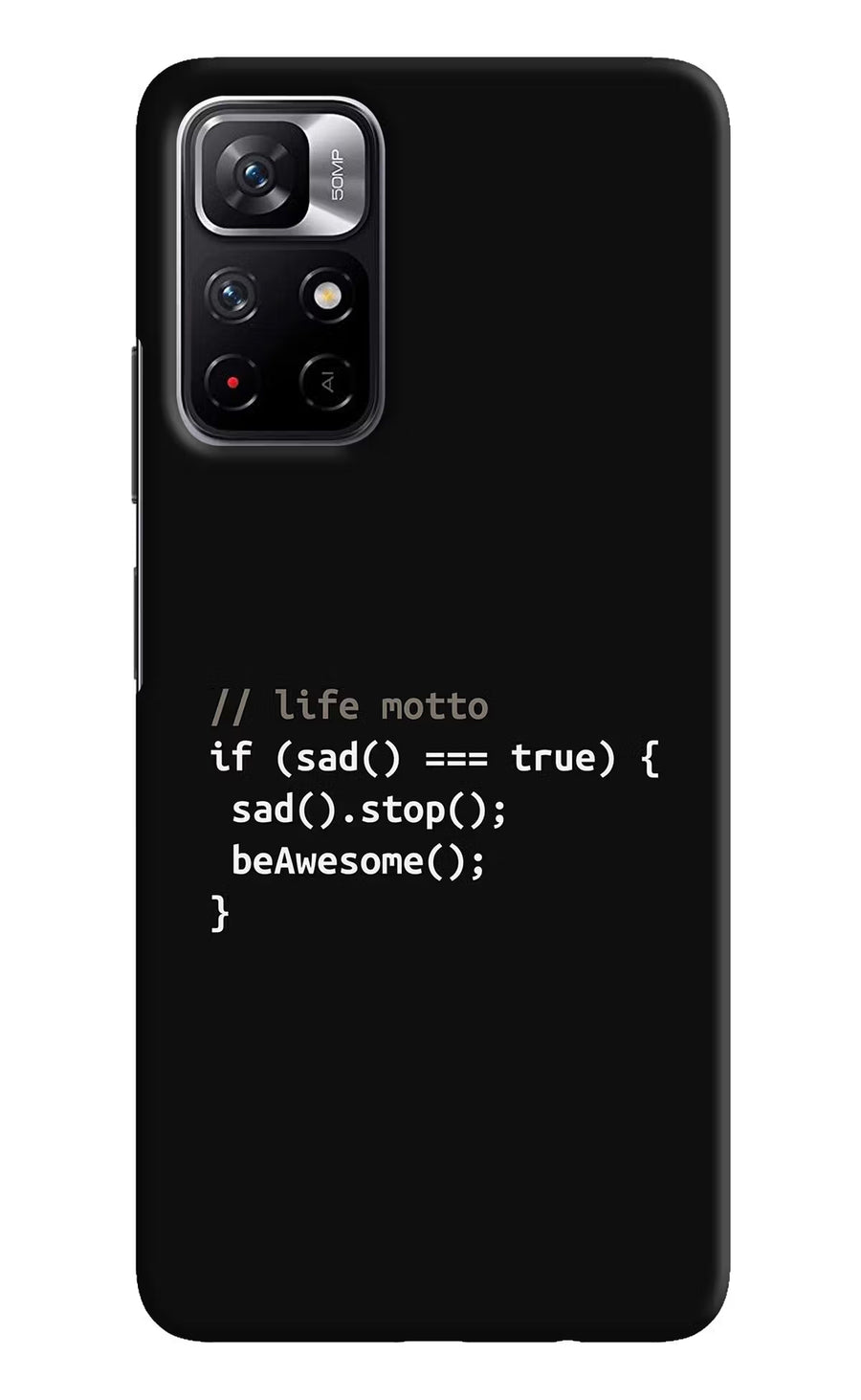 Life Motto Code Redmi Note 11T 5G Back Cover, Hard case