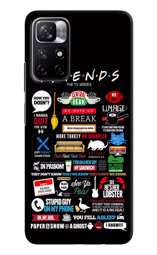 FRIENDS Redmi Note 11T 5G Hard Case Back Cover by Casekaro