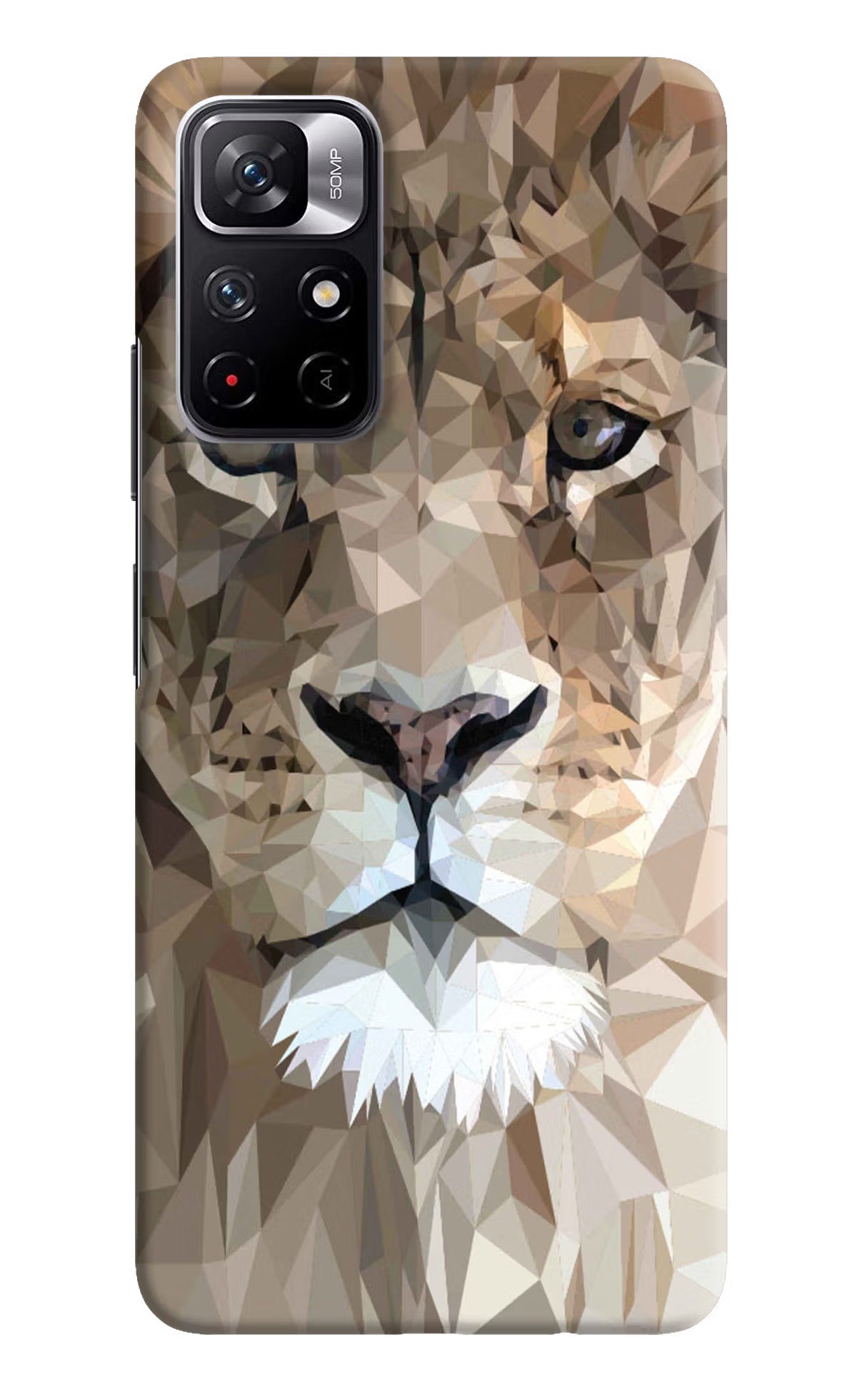 Lion Art Redmi Note 11T 5G Hard Case Back Cover by Casekaro