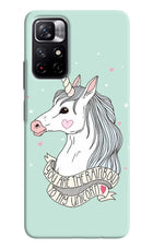 Unicorn Wallpaper Redmi Note 11T 5G Hard Case Back Cover by Casekaro