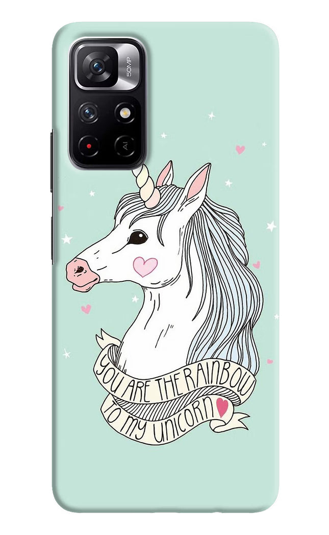 Unicorn Wallpaper Redmi Note 11T 5G Hard Case Back Cover by Casekaro