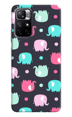 Elephants Redmi Note 11T 5G Hard Case Back Cover by Casekaro