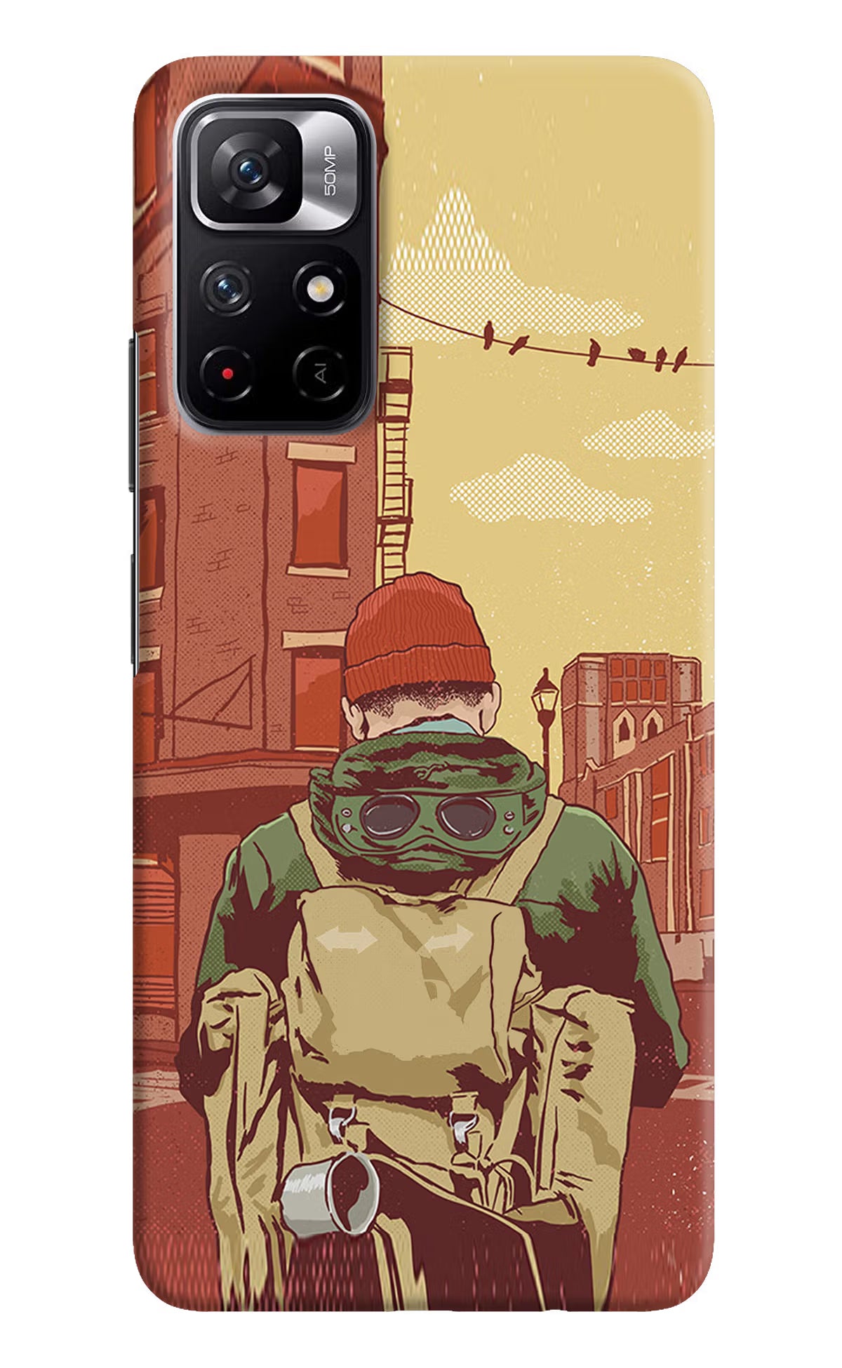 Adventurous Redmi Note 11T 5G Hard Case Back Cover by Casekaro