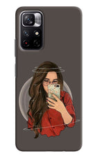 Selfie Queen Redmi Note 11T 5G Hard Case Back Cover by Casekaro