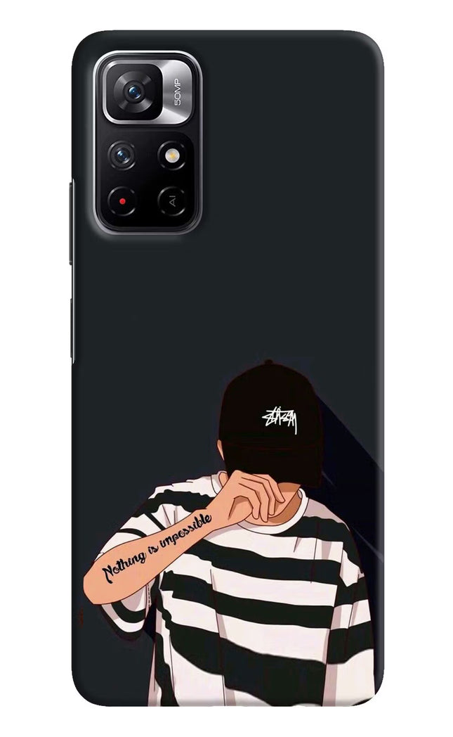 Aesthetic Boy Redmi Note 11T 5G Hard Case Back Cover by Casekaro