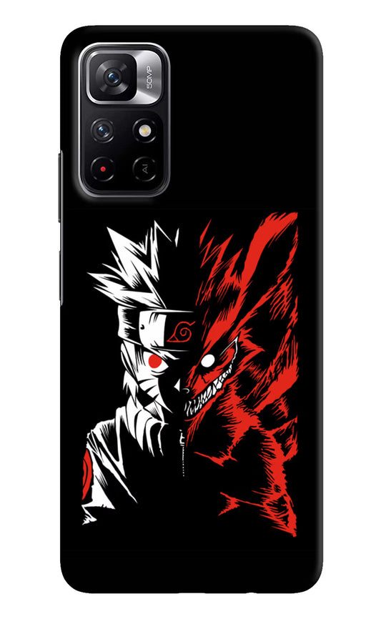 Naruto Two Face Redmi Note 11T 5G Hard Case Back Cover by Casekaro