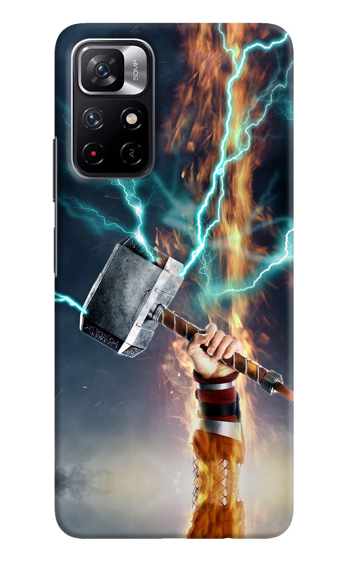 Thor Hammer Mjolnir Redmi Note 11T 5G Hard Case Back Cover by Casekaro
