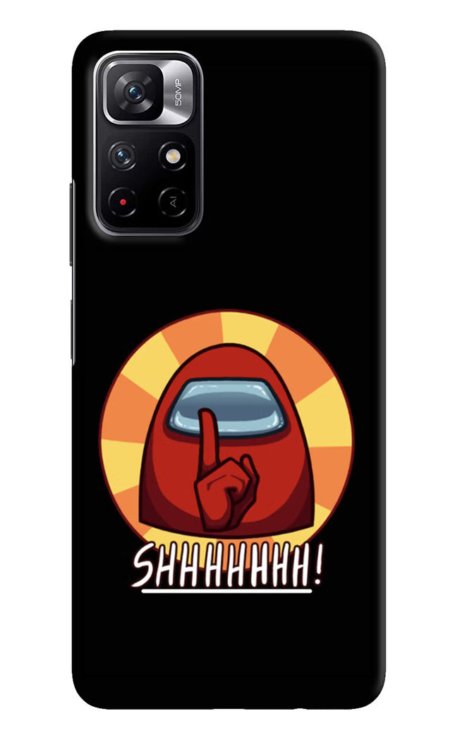 Among Us Shhh! Redmi Note 11T 5G Hard Case Back Cover by Casekaro