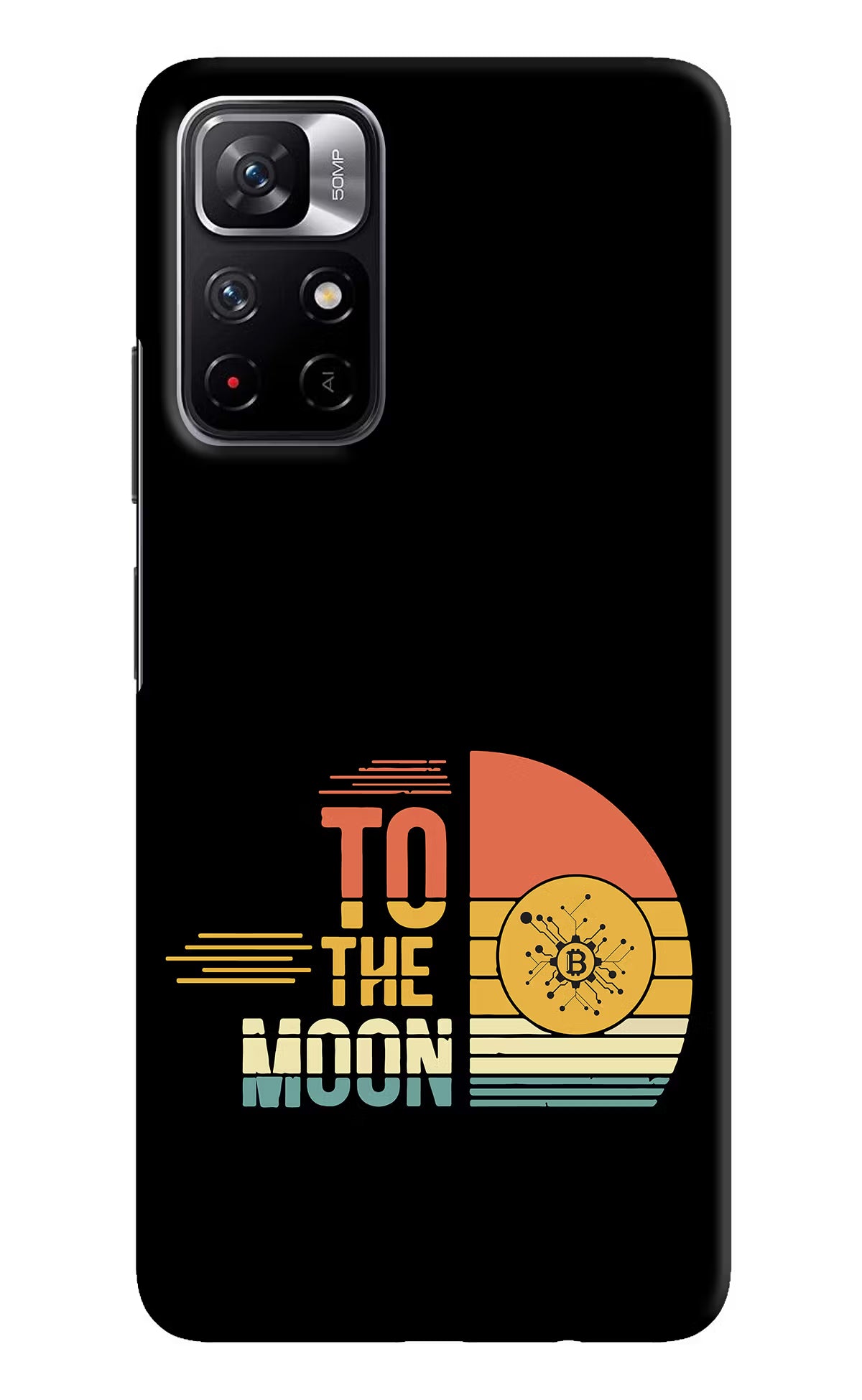 To the Moon Redmi Note 11T 5G Hard Case Back Cover by Casekaro