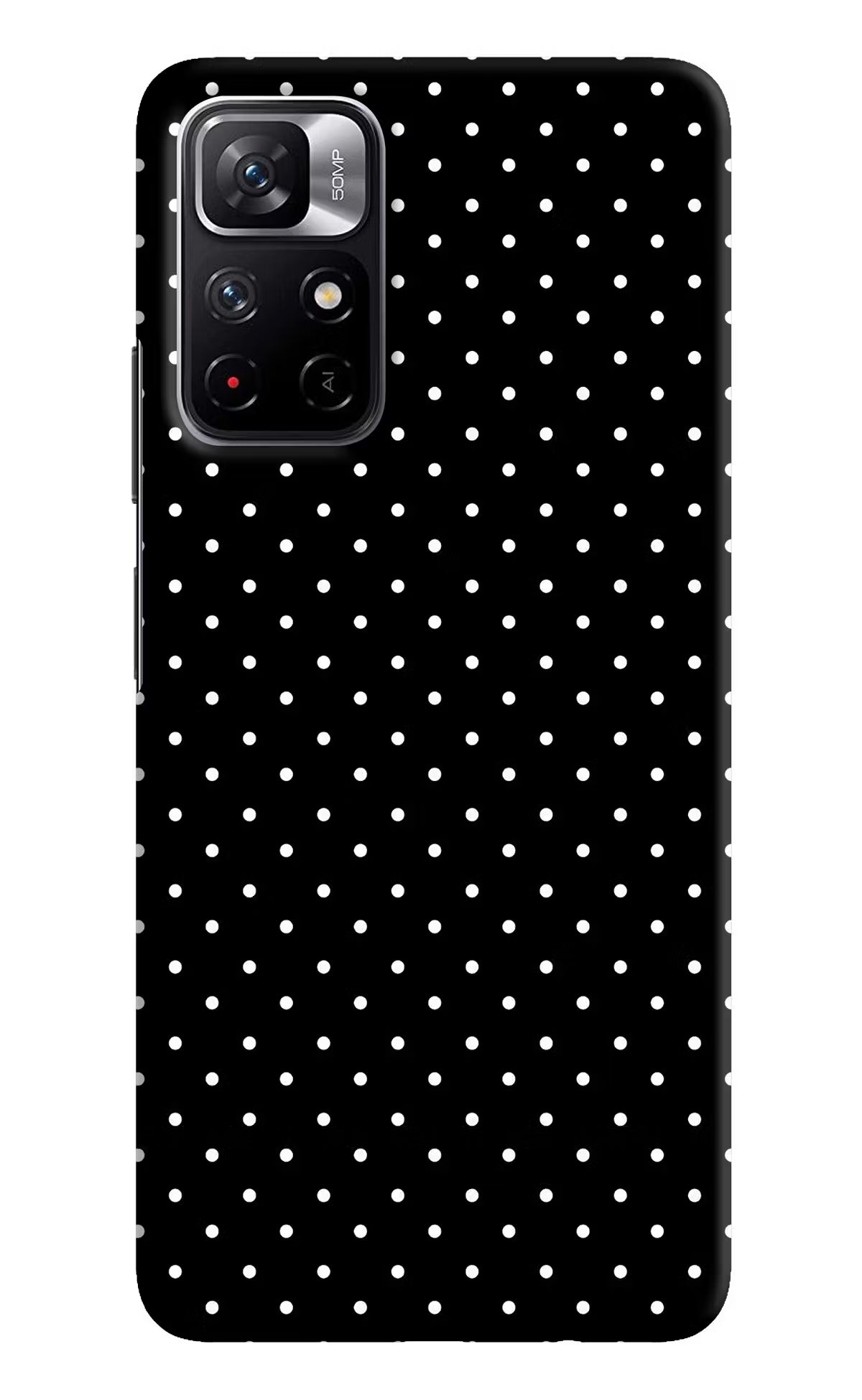 White Dots Redmi Note 11T 5G Hard Case Back Cover by Casekaro