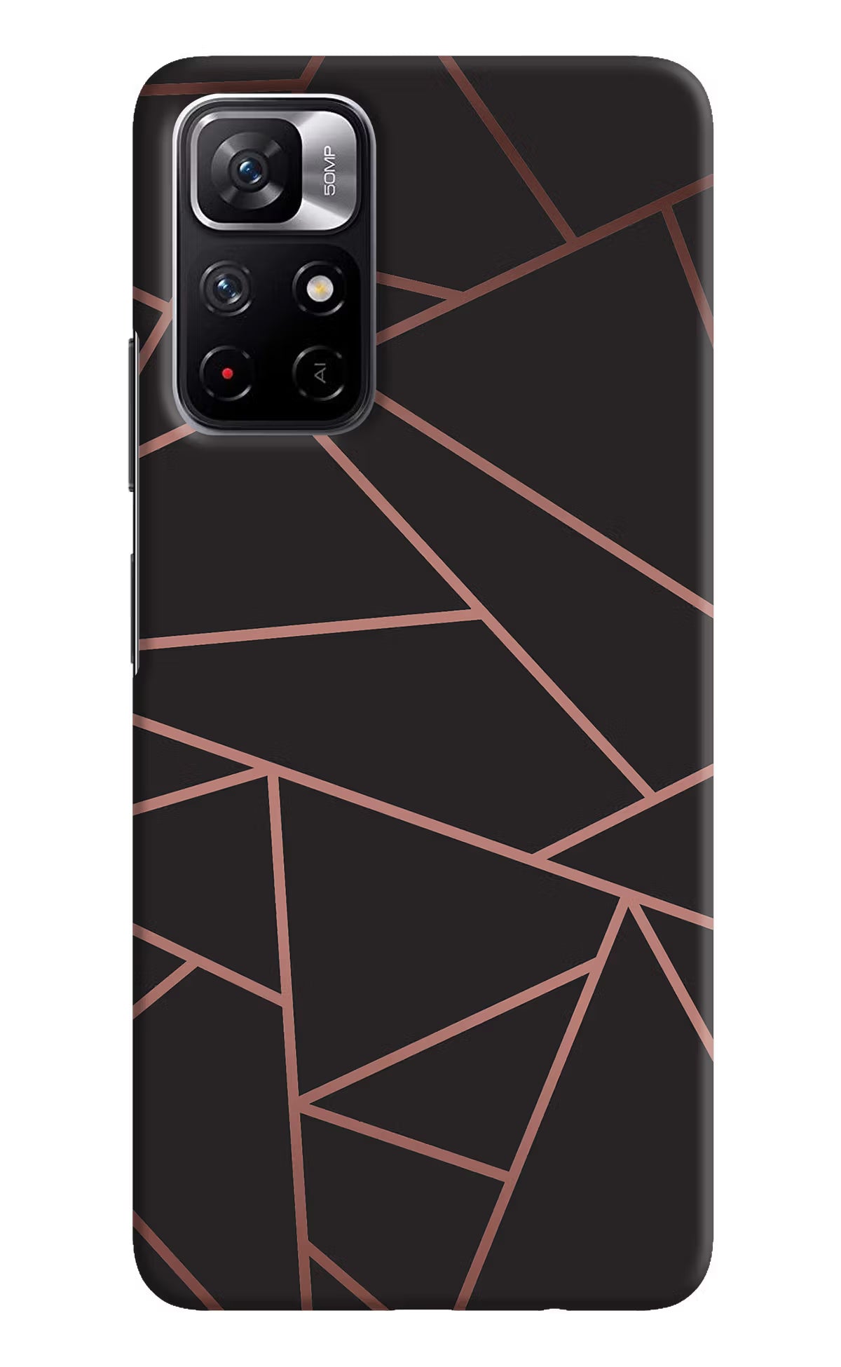 Geometric Pattern Redmi Note 11T 5G Hard Case Back Cover by Casekaro