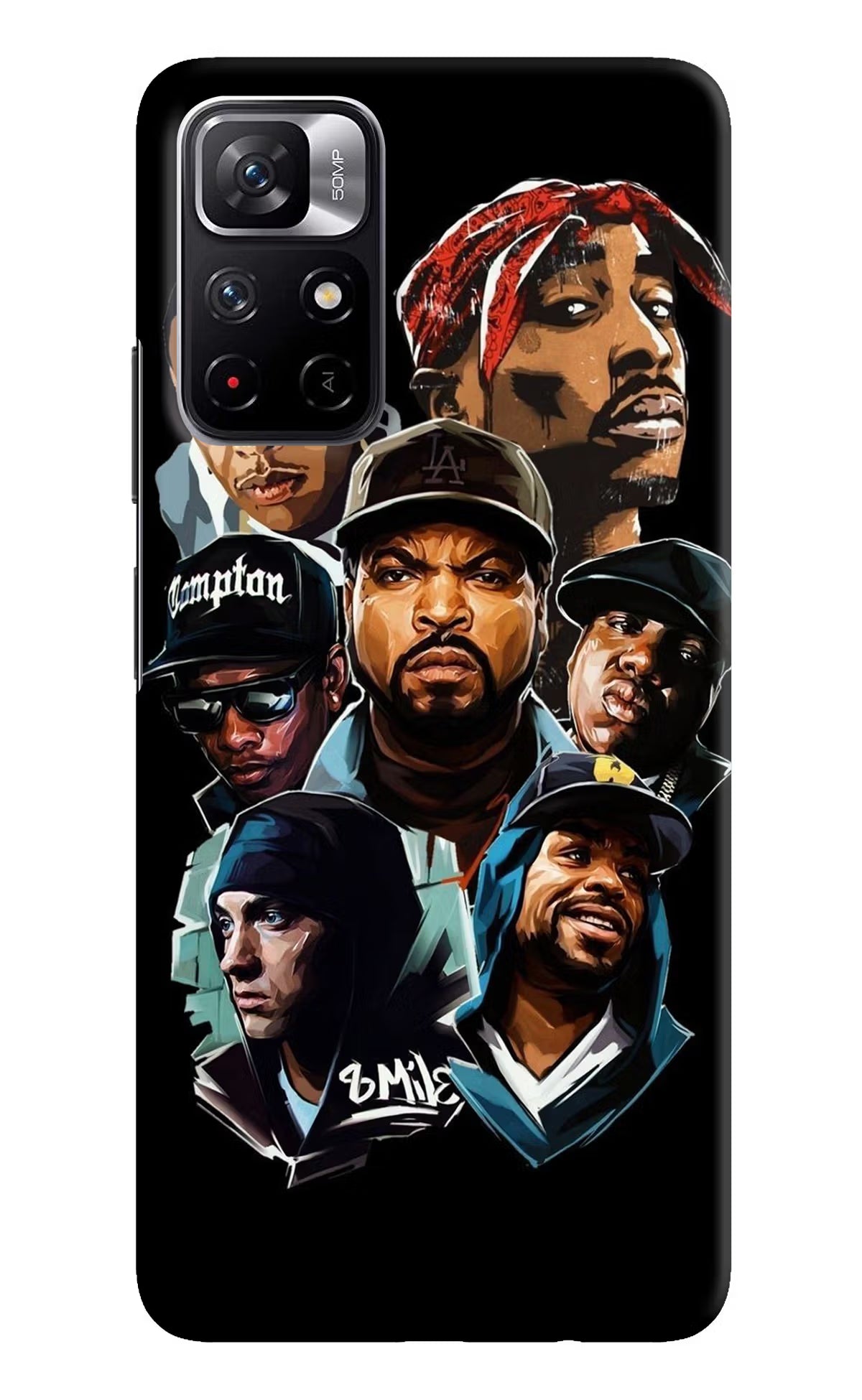 Rappers Redmi Note 11T 5G Hard Case Back Cover by Casekaro