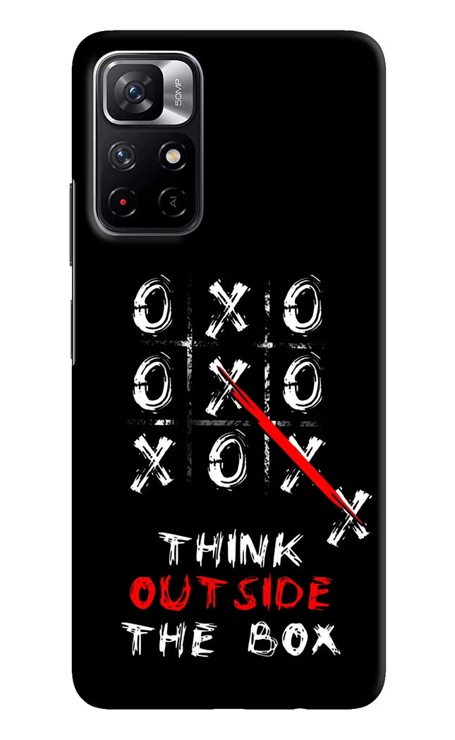 Think out of the BOX Redmi Note 11T 5G Hard Case Back Cover by Casekaro
