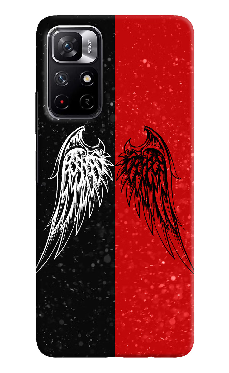 Wings Redmi Note 11T 5G Back Cover, Hard case