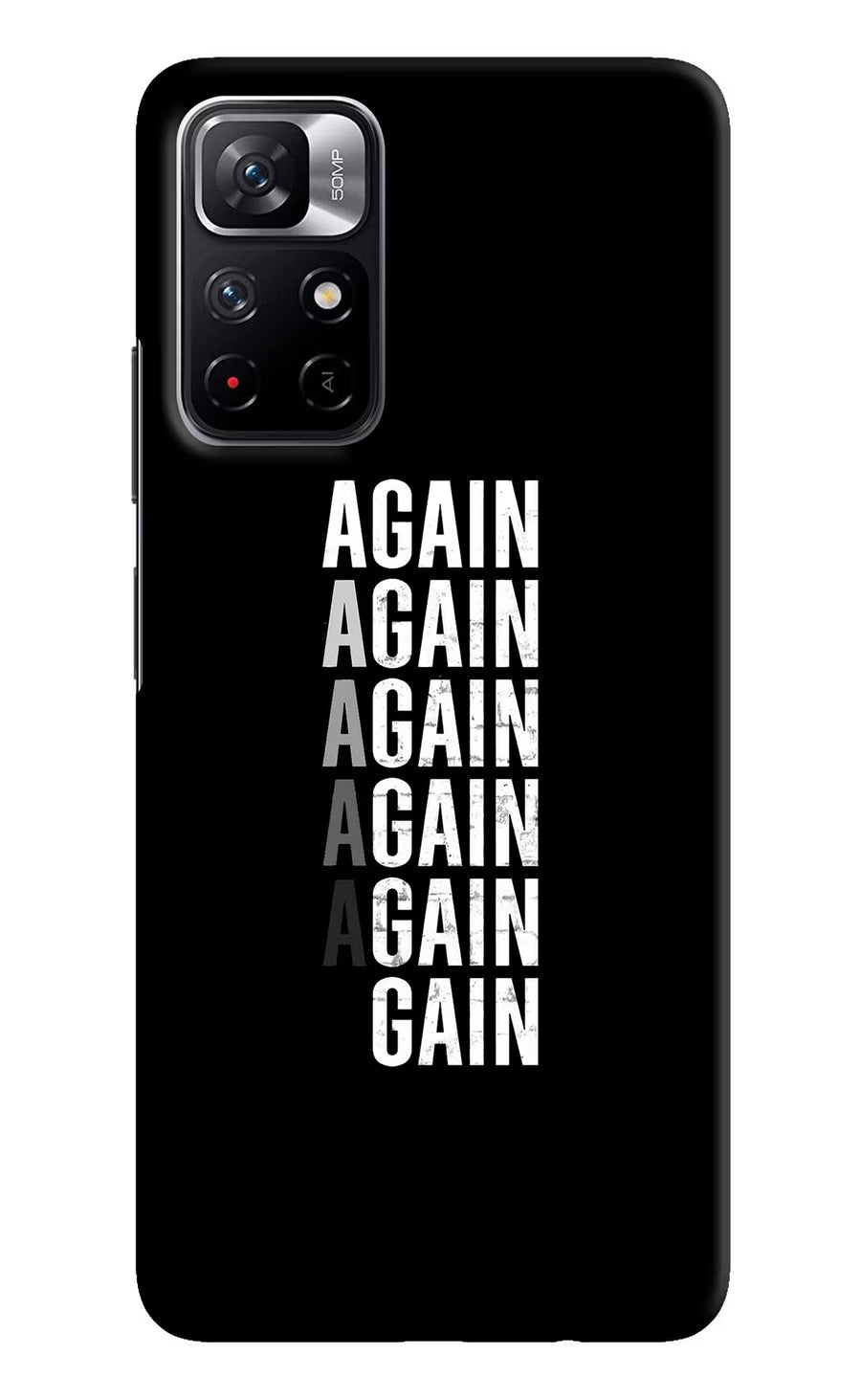 Again Again Gain Redmi Note 11T 5G Back Cover, Hard case