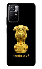 Satyamev Jayate Golden Redmi Note 11T 5G Hard Case Back Cover by Casekaro