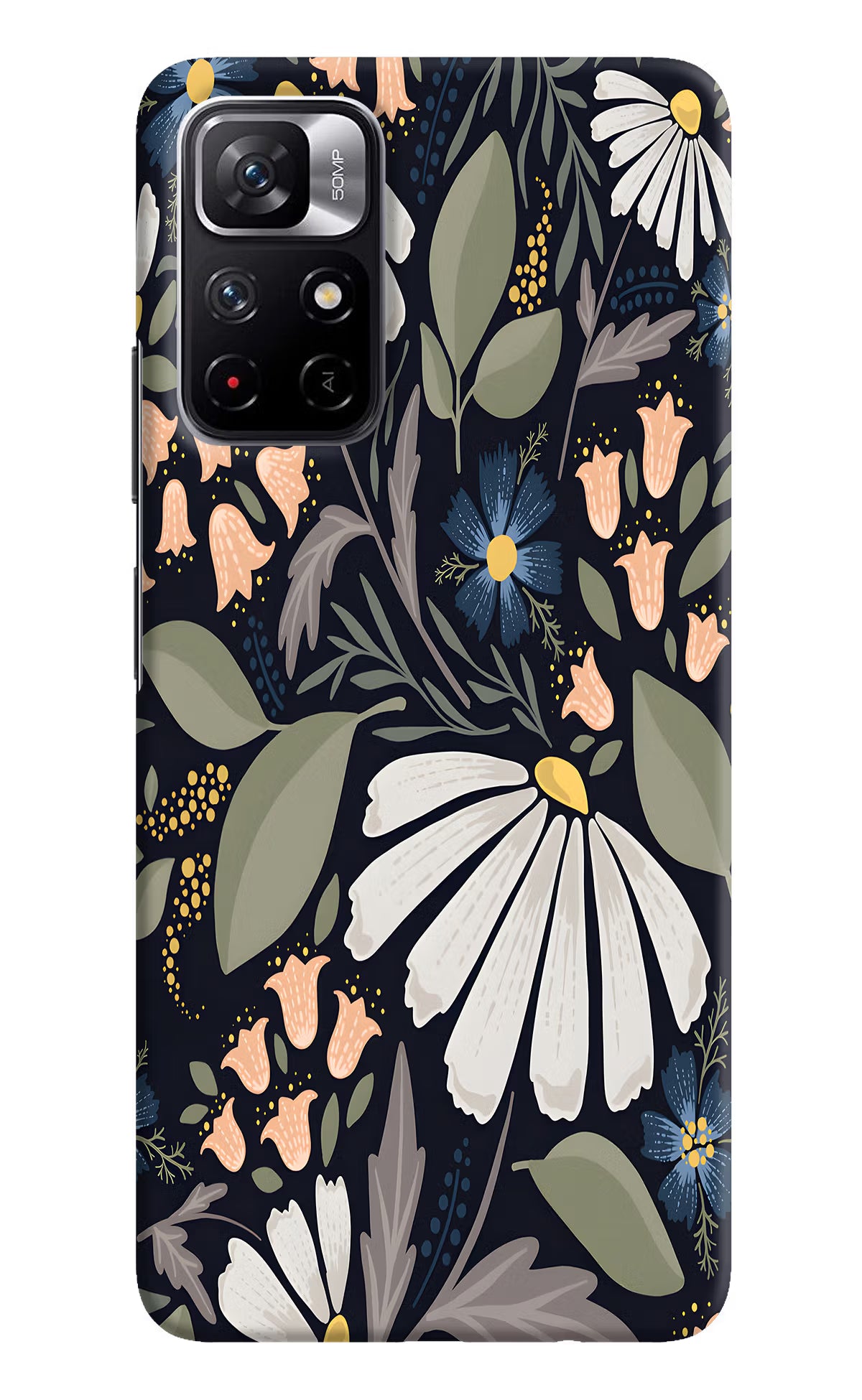 Flowers Art Redmi Note 11T 5G Hard Case Back Cover by Casekaro