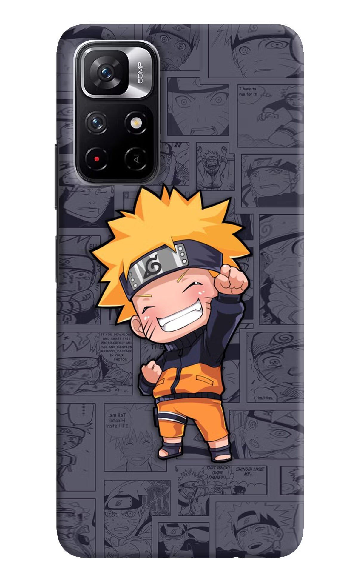 Chota Naruto Redmi Note 11T 5G Hard Case Back Cover by Casekaro