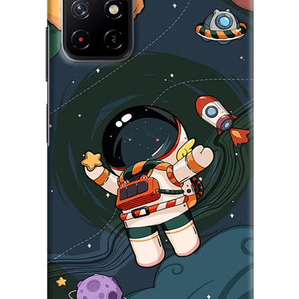 Cartoon Astronaut Redmi Note 11T 5G Hard Case Back Cover by Casekaro