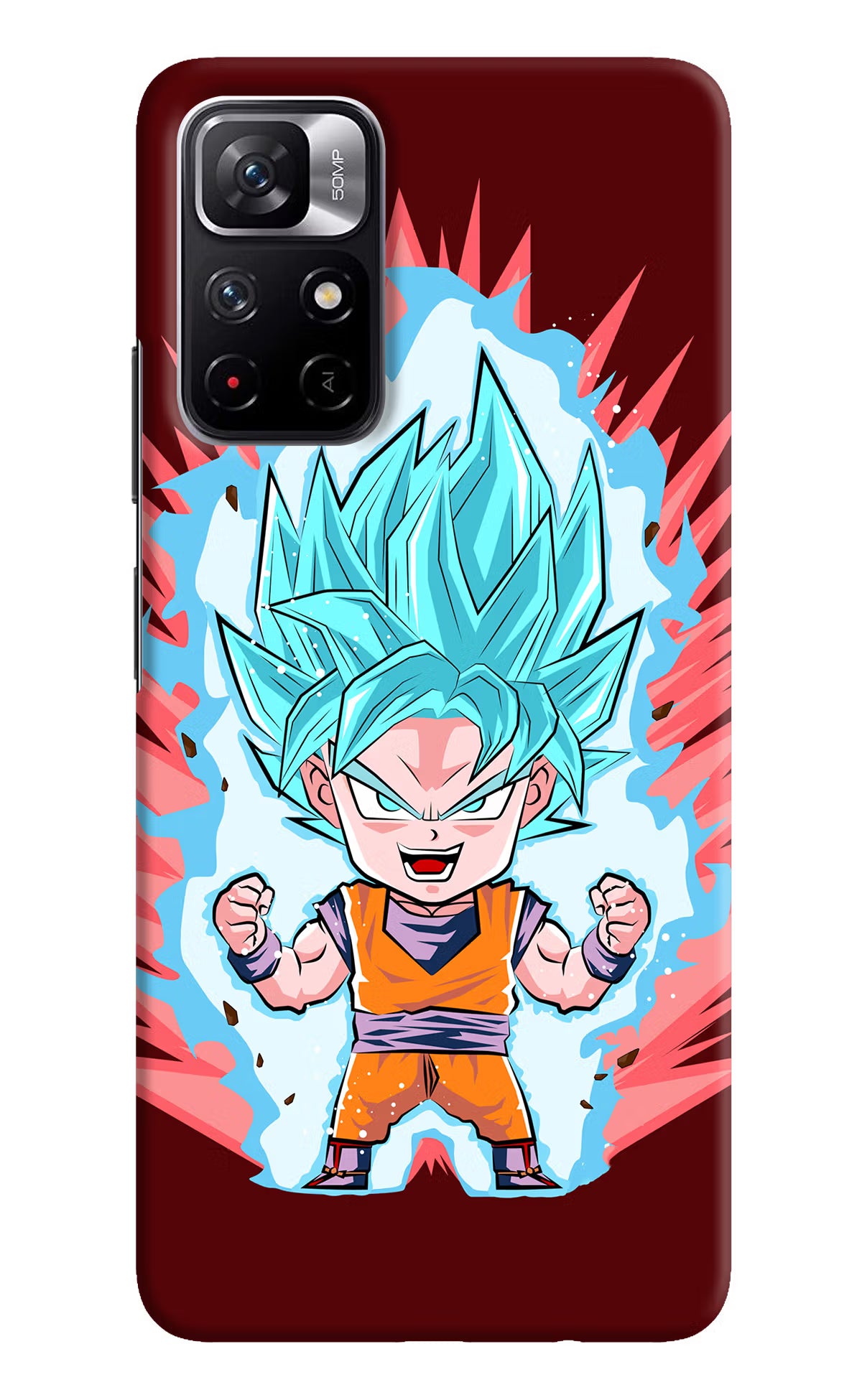 Goku Little Redmi Note 11T 5G Hard Case Back Cover by Casekaro