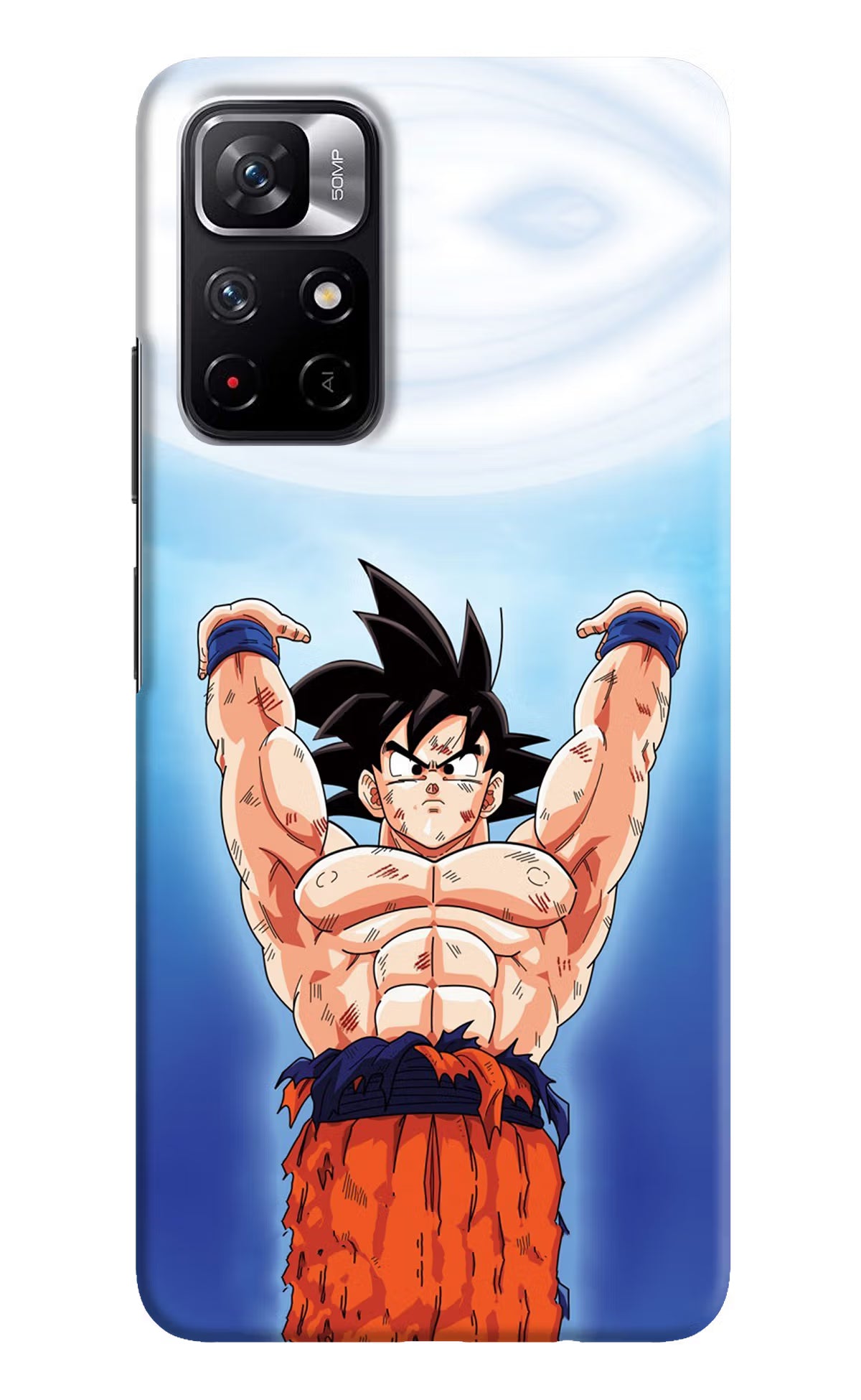 Goku Power Redmi Note 11T 5G Hard Case Back Cover by Casekaro