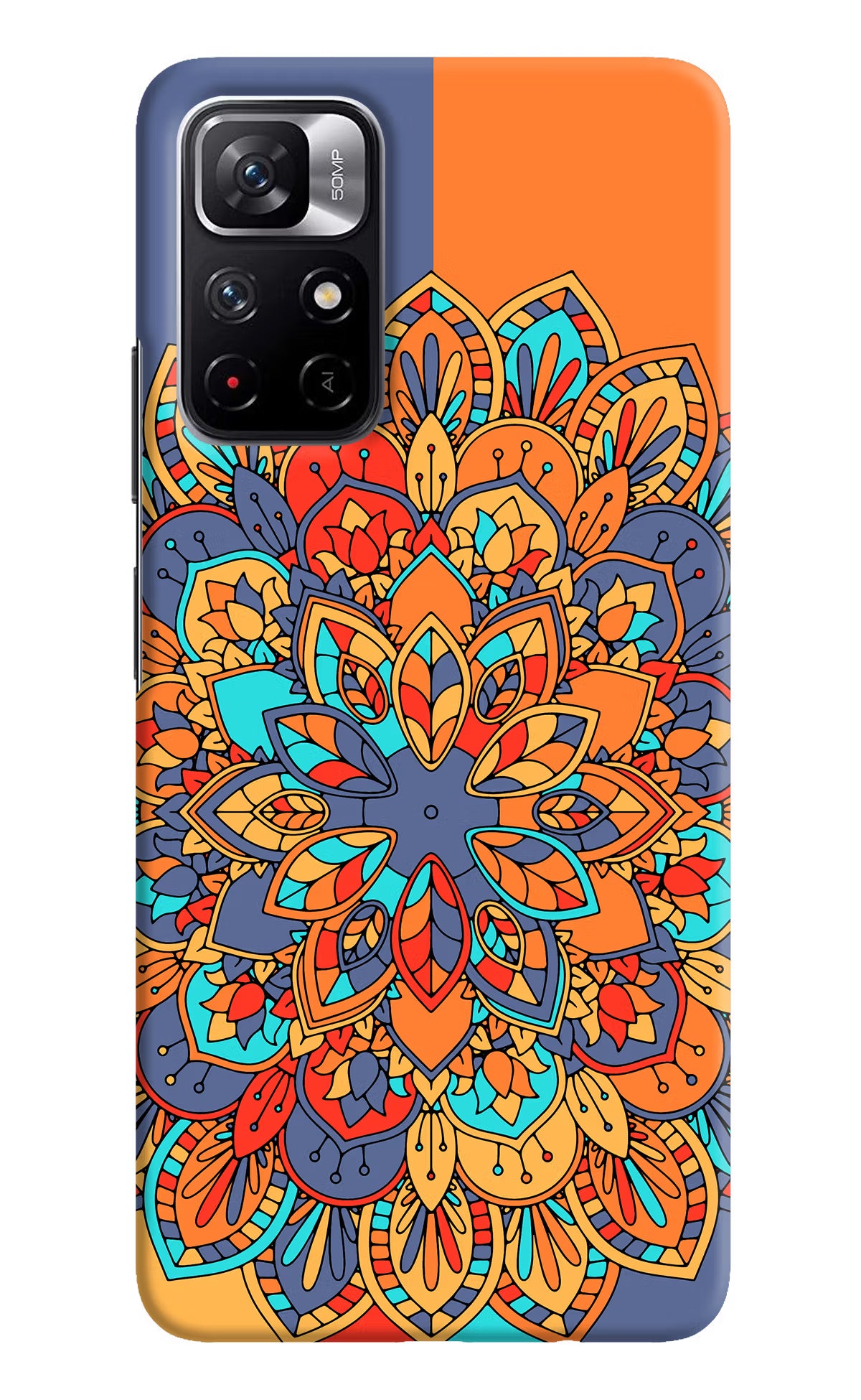 Color Mandala Redmi Note 11T 5G Hard Case Back Cover by Casekaro
