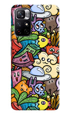 Veggie Doodle Redmi Note 11T 5G Hard Case Back Cover by Casekaro