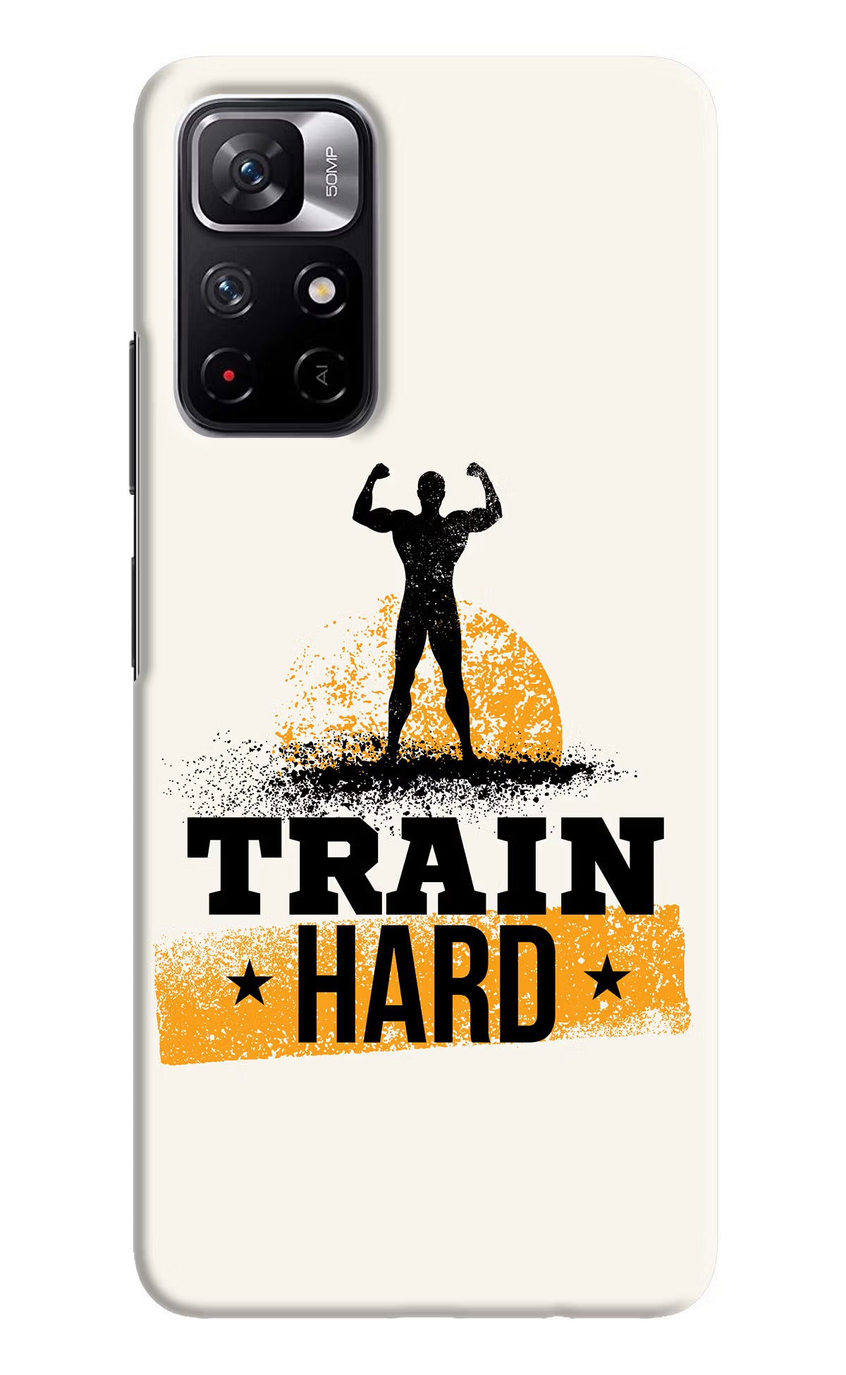 Train Hard Redmi Note 11T 5G Hard Case Back Cover by Casekaro