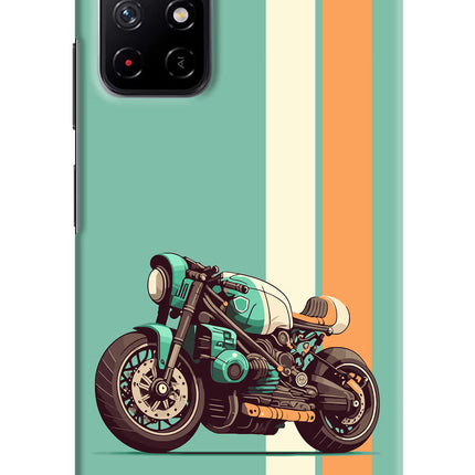 Striped Moto Drift Redmi Note 11T 5G Hard Case Back Cover by Casekaro