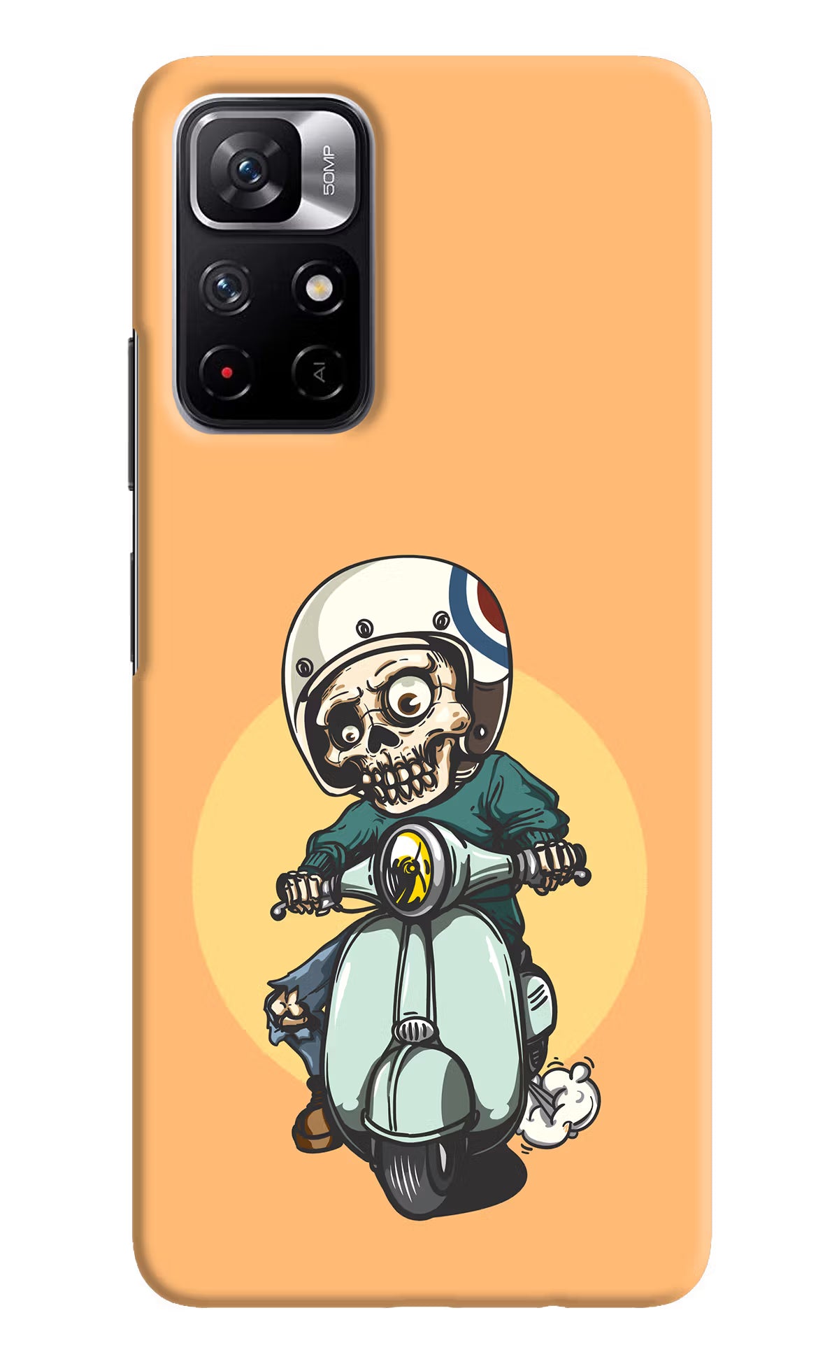 Undead Biker Redmi Note 11T 5G Hard Case Back Cover by Casekaro