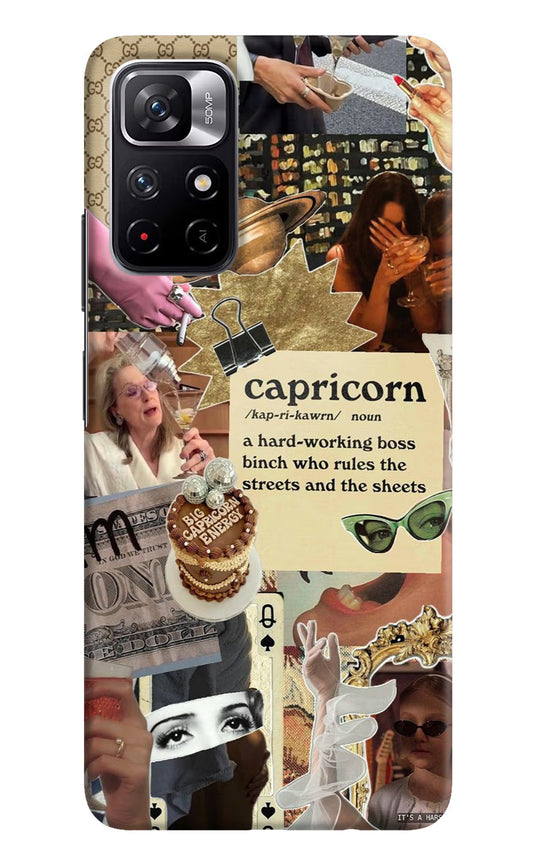 Capricorn Zodiac Redmi Note 11T 5G Hard Case Back Cover by Casekaro