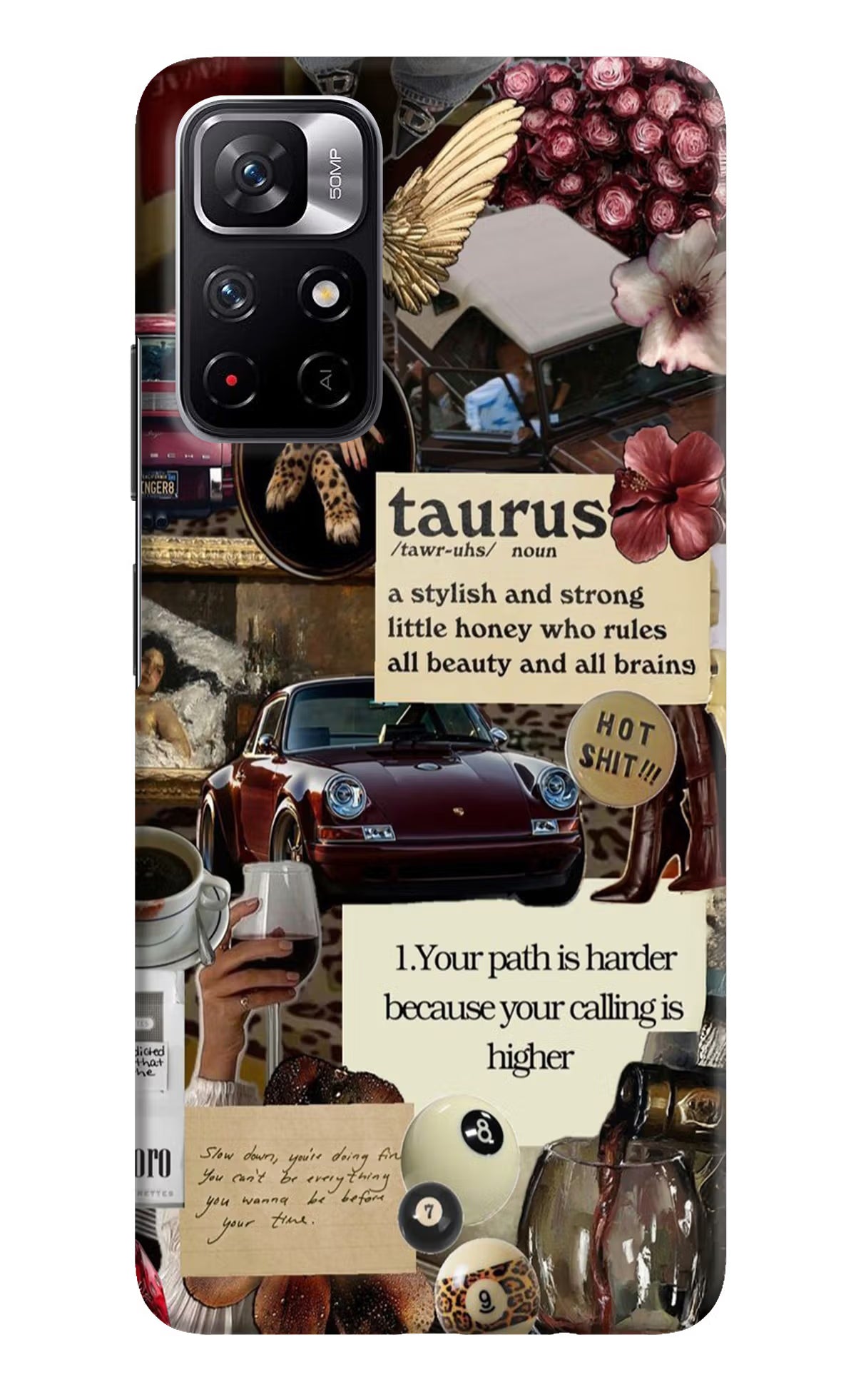 Taurus Zodiac Redmi Note 11T 5G Hard Case Back Cover by Casekaro