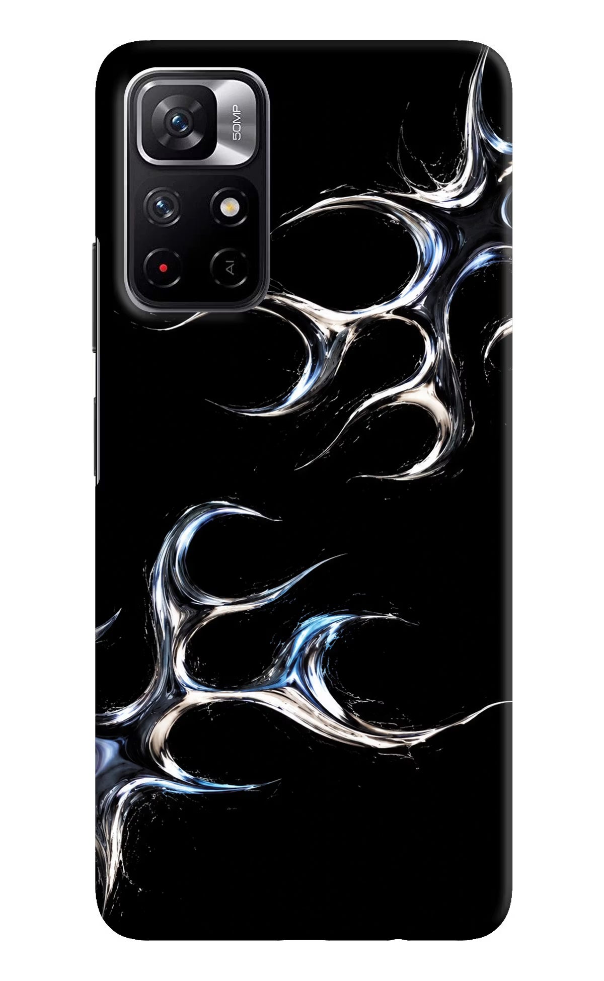 Chrome Tribal Redmi Note 11T 5G Hard Case Back Cover by Casekaro