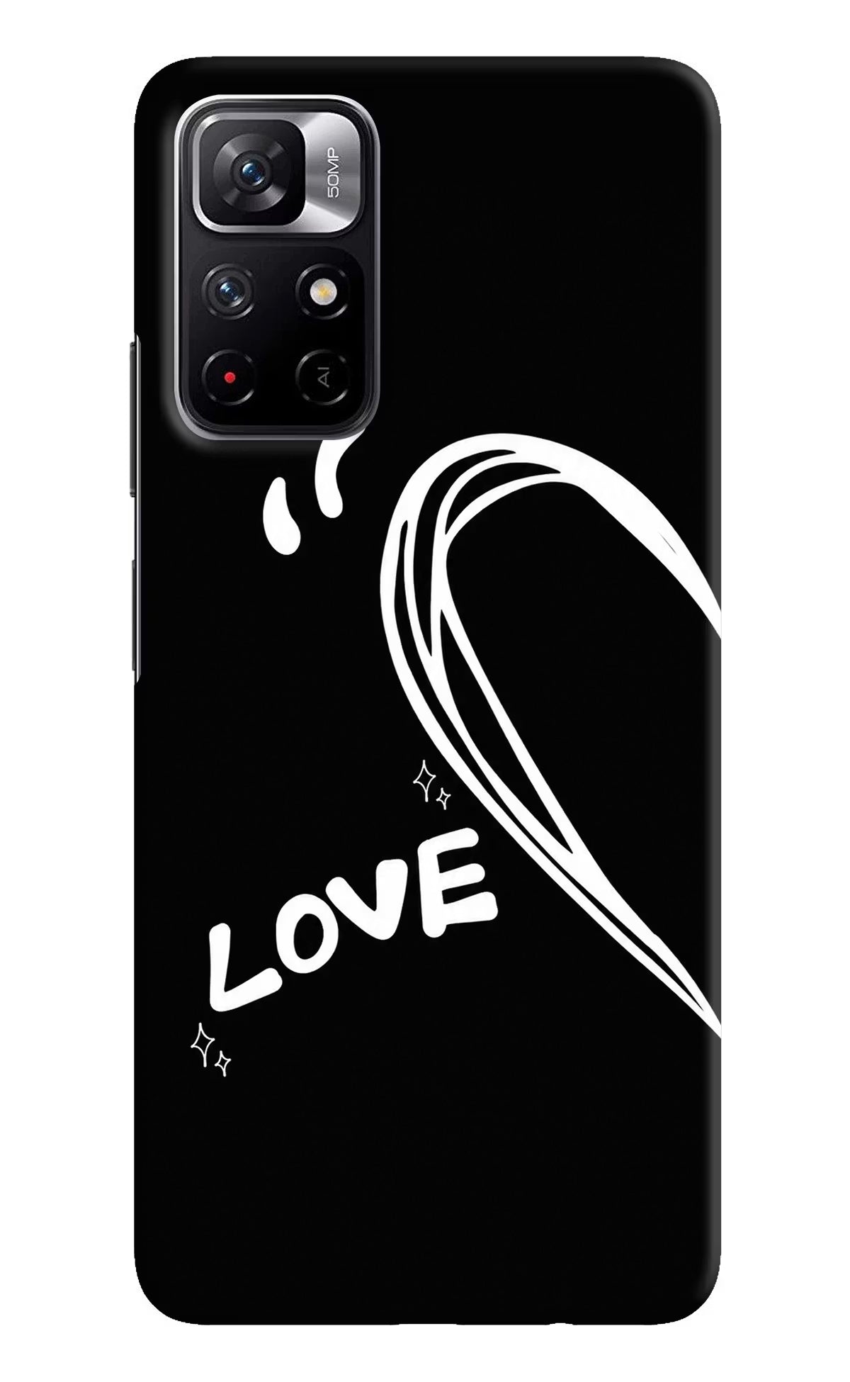 Love Line Redmi Note 11T 5G Back Cover