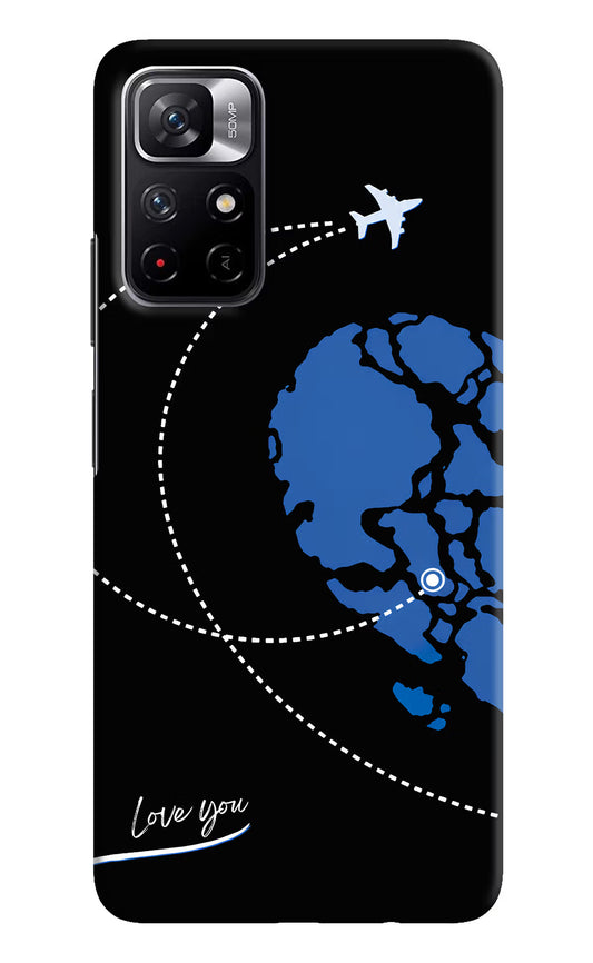 Love Orbit Redmi Note 11T 5G Hard Case Back Cover by Casekaro