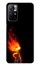 Ember Flame Redmi Note 11T 5G Hard Case Back Cover by Casekaro