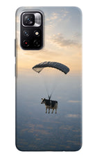 Skydiving Cow Redmi Note 11T 5G Hard Case Back Cover by Casekaro