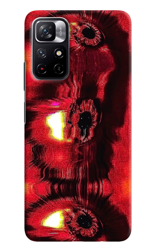 Fire Eye Redmi Note 11T 5G Hard Case Back Cover by Casekaro