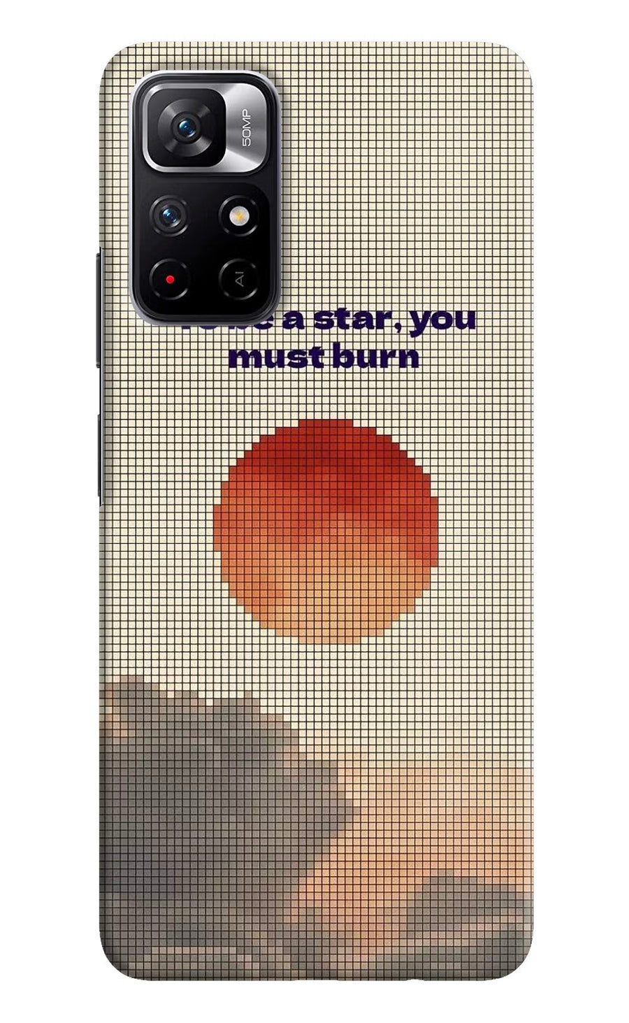 Pixel Sun Redmi Note 11T 5G Back Cover, Hard case
