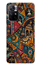 Folk Print Redmi Note 11T 5G Back Cover