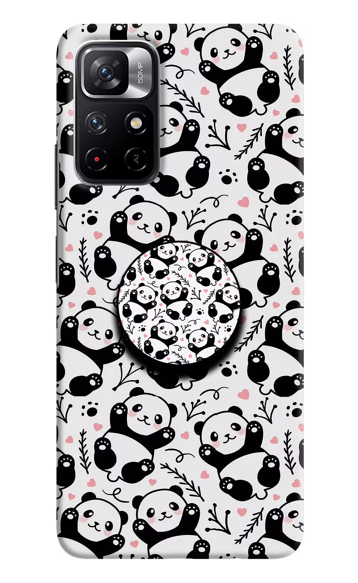 Cute Panda Redmi Note 11T 5G Pop Case by Casekaro