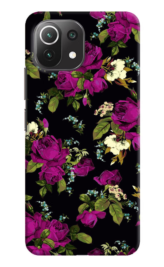 Flowers Mi 11 Lite NE 5G Hard Case Back Cover by Casekaro