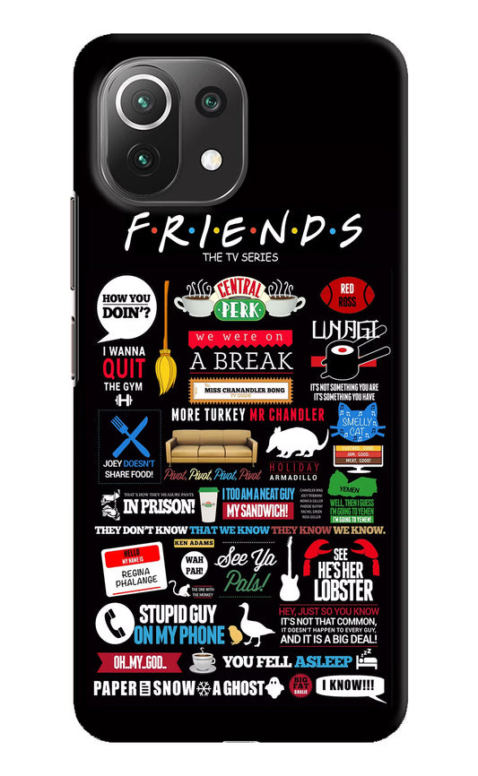 FRIENDS Mi 11 Lite NE 5G Hard Case Back Cover by Casekaro