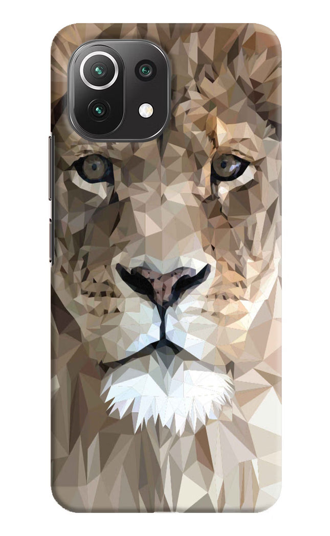 Lion Art Mi 11 Lite NE 5G Hard Case Back Cover by Casekaro