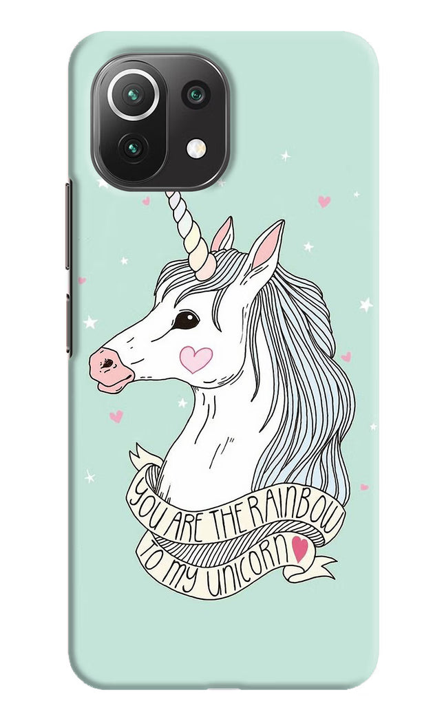 Unicorn Wallpaper Mi 11 Lite NE 5G Hard Case Back Cover by Casekaro