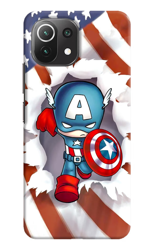 Captain America Mi 11 Lite NE 5G Hard Case Back Cover by Casekaro