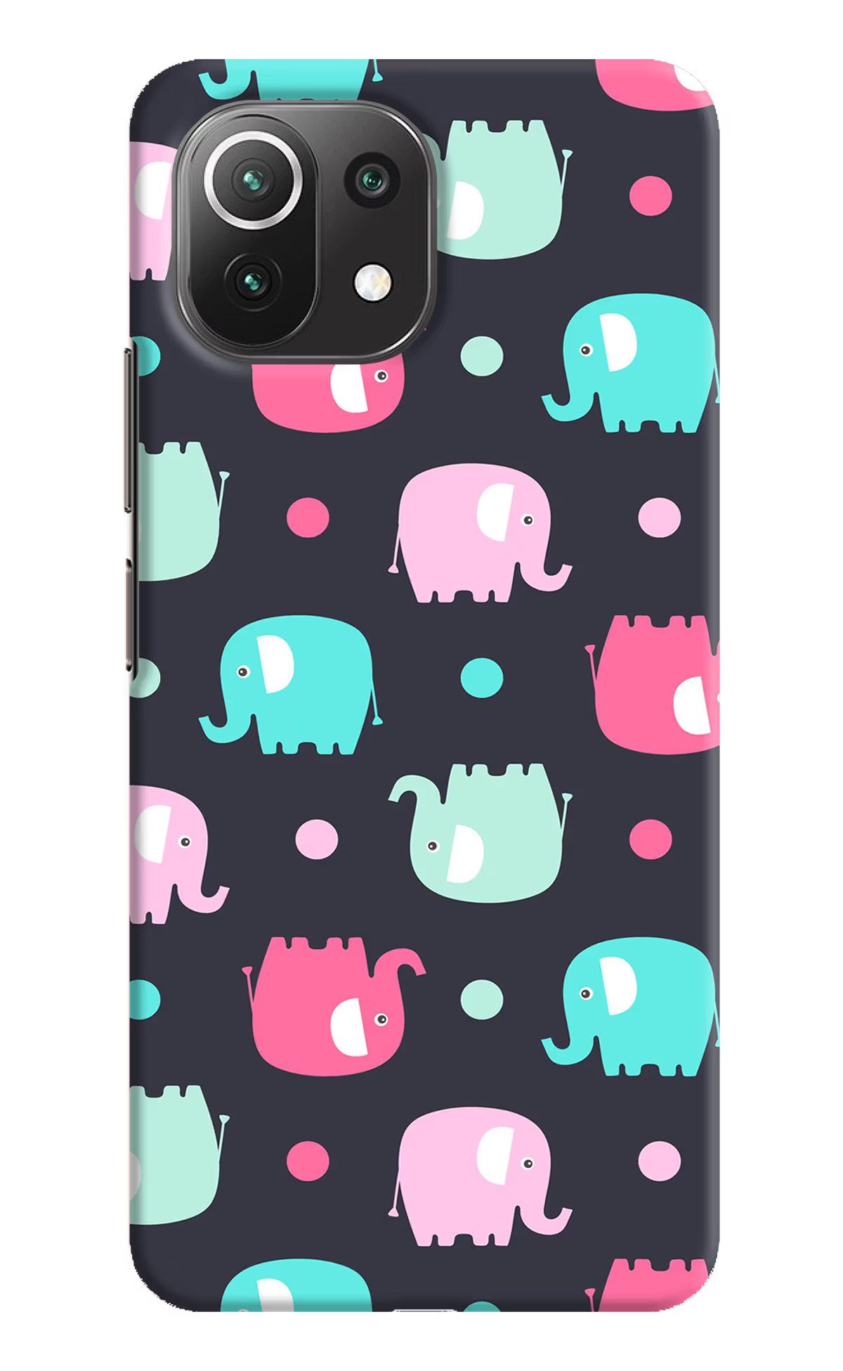Elephants Mi 11 Lite NE 5G Hard Case Back Cover by Casekaro